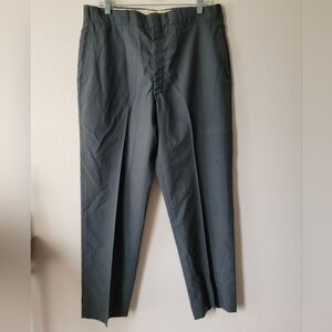 Vintage US Army Mens Trouser Wool Blend Pants 36 Short 35x30 Green Dress Pants
